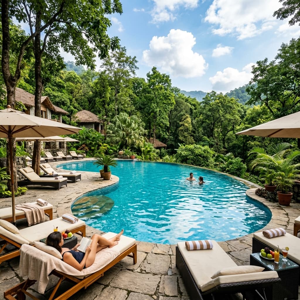 Corbett Tigers n Trees - Exterior View & Grounds - Gola Holidays
