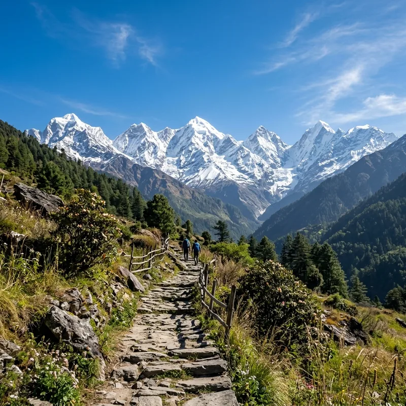 Munsiyari Snow Trail in Uttarakhand